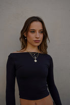 SOPHIE TOP NEGRO TOPS - Tienda Siete Mares
