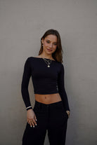 SOPHIE TOP NEGRO TOPS - Tienda Siete Mares