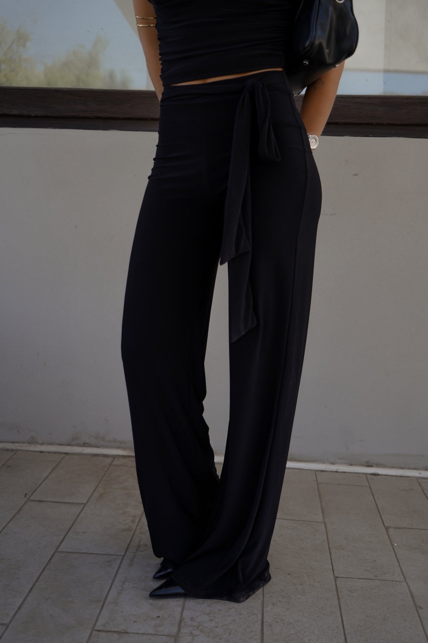 TRIANA PANTS NEGRO BOTTOMS - Tienda Siete Mares