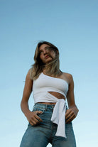 AZZU TOP BLANCO TOPS - Tienda Siete Mares