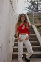 LIPA TOP ROJO TOPS - Tienda Siete Mares