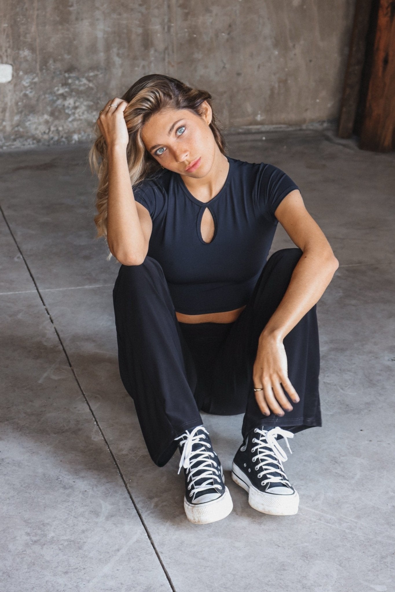 NEREA PANTS NEGRO BOTTOMS - Tienda Siete Mares