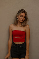 PARIS TOP ROJO TOPS - Tienda Siete Mares