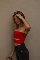 PARIS TOP ROJO TOPS - Tienda Siete Mares